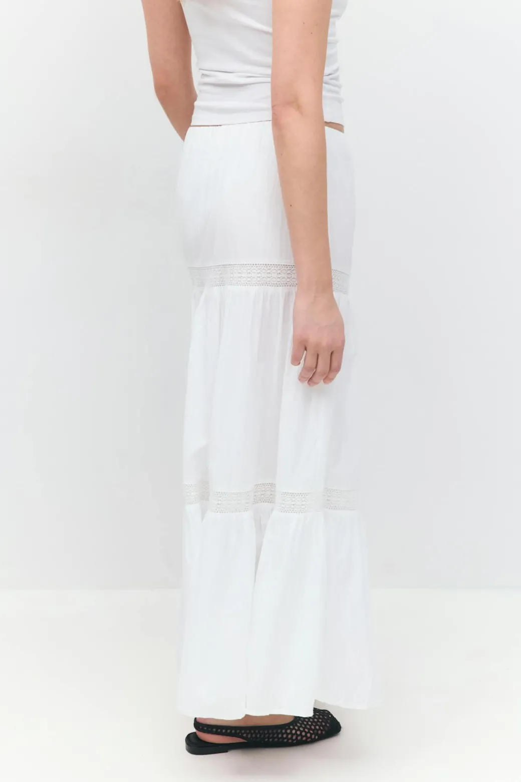 Lace maxi skirt