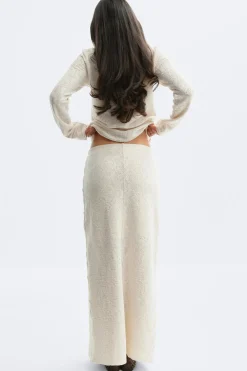 Lace maxi skirt