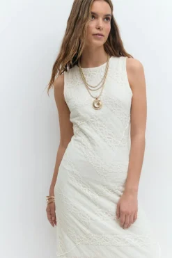 Lace midaxi dress
