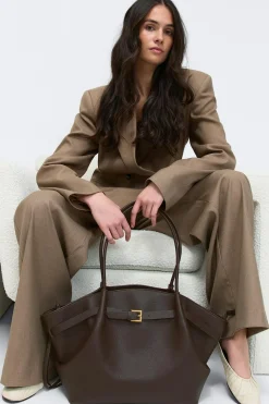 Large fold detail bag