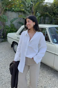 Linen blend shirt