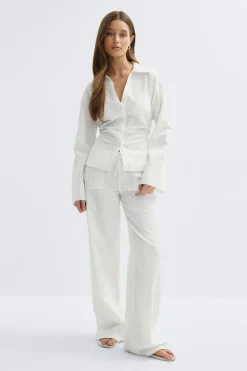Linen blend shirt