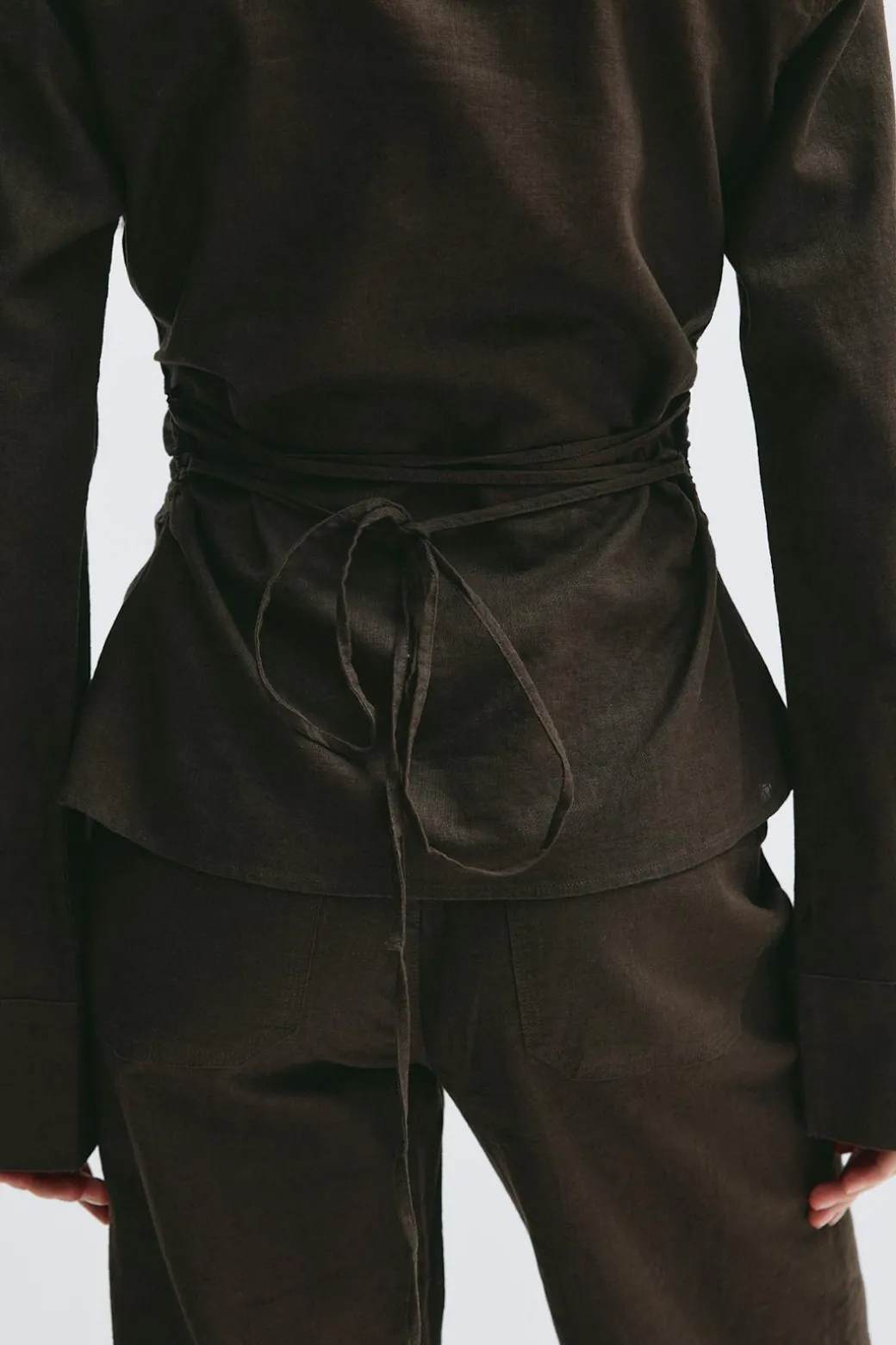 Linen blend shirt