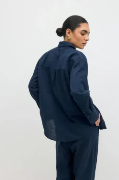 Linen blend shirt