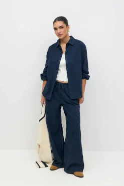 Linen blend shirt