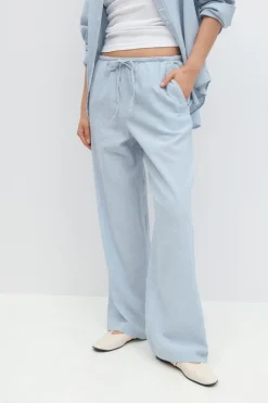 linen blend trousers