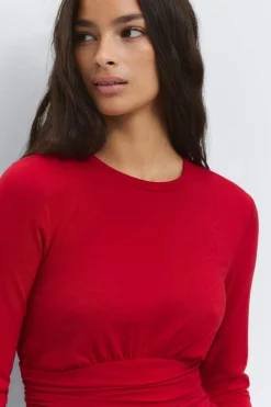 Long sleeve peplum top
