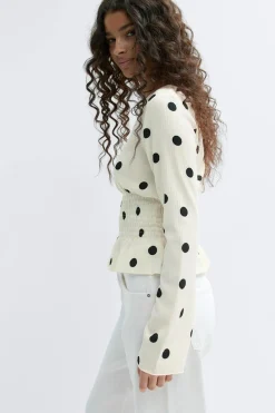 Long sleeve smock top