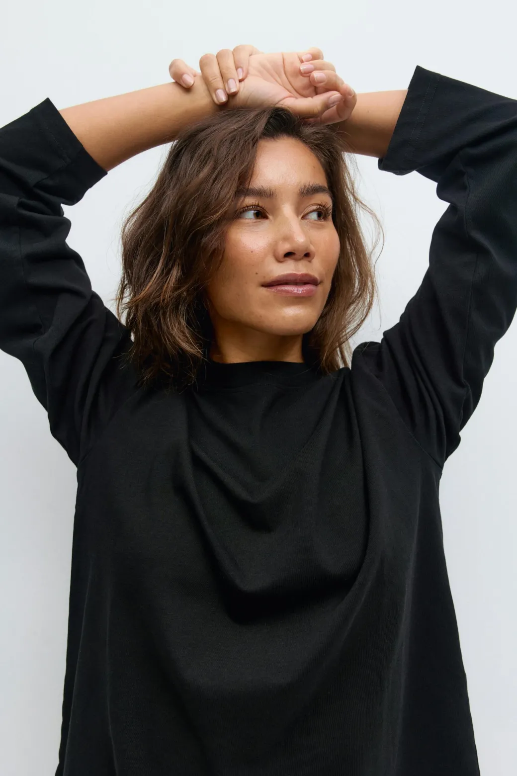 Loose fit long sleeve tee