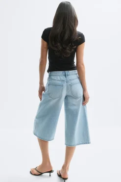 Loose n' luxe denim shorts