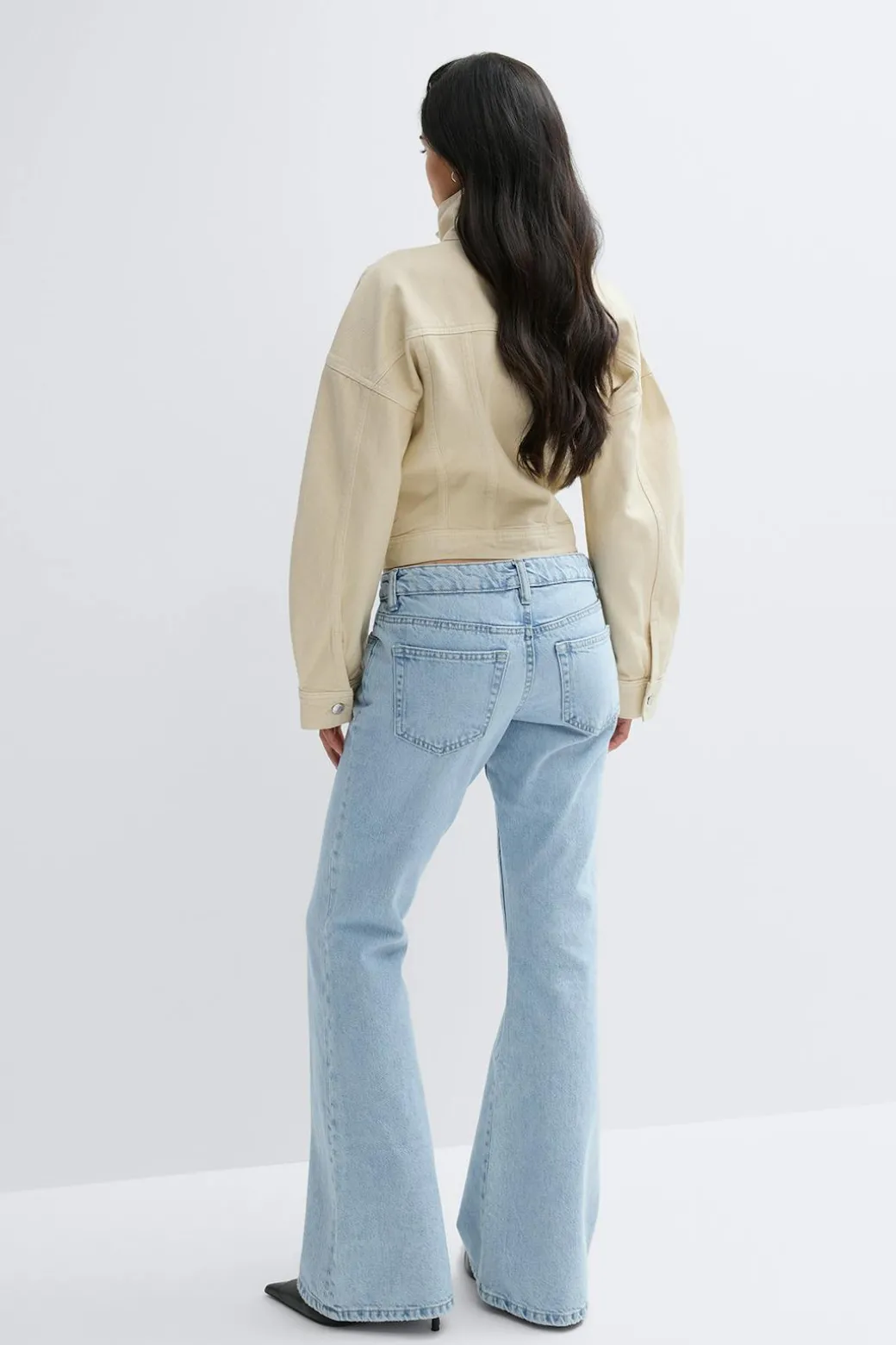 Low full length flare jeans