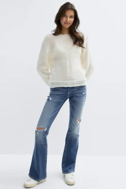 14+ low rise flare jeans