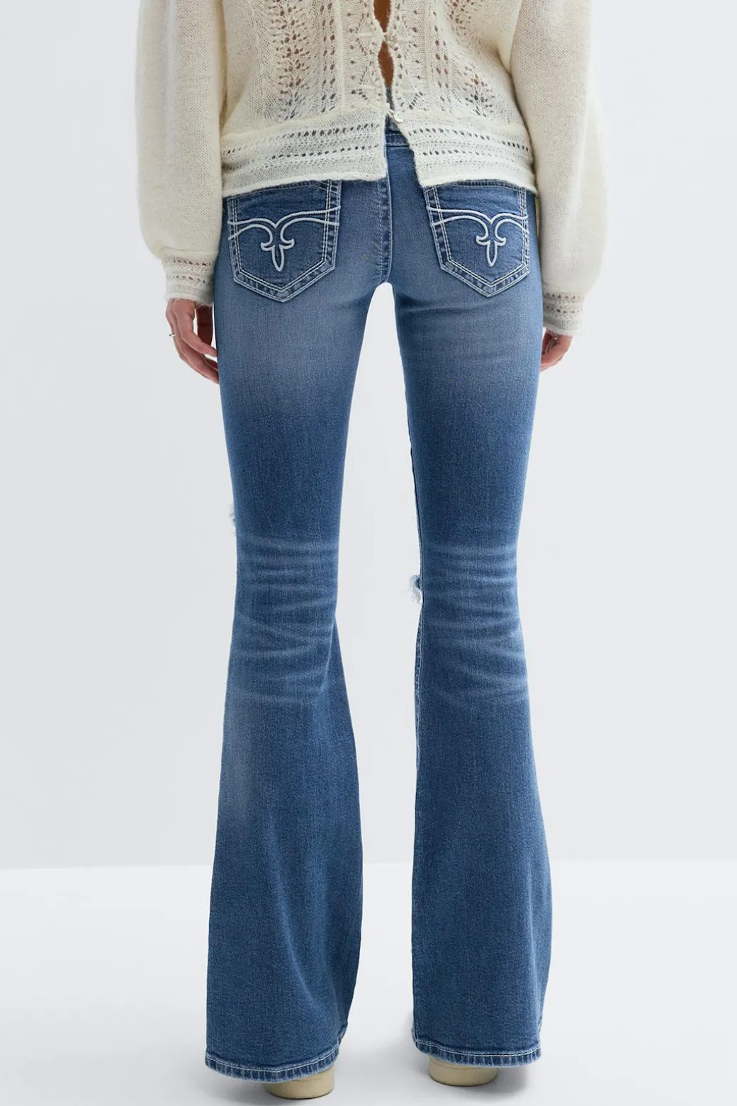 14+ low rise flare jeans