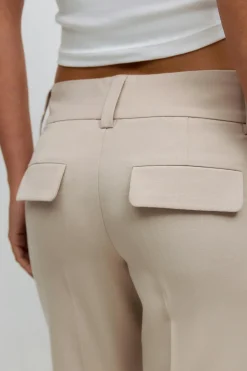 Low waist bootcut trousers