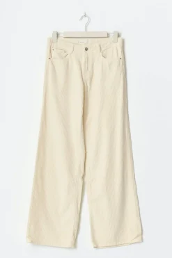 Low wide cord jeans