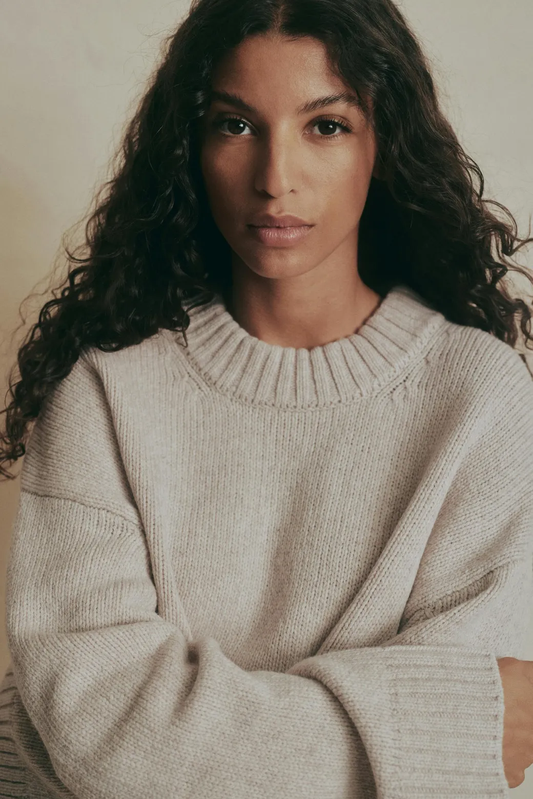 Merino wool knitted sweater