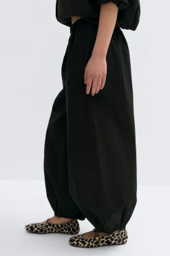 Mid waist balloon trousers