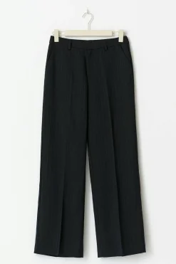 Mid waist straight trousers