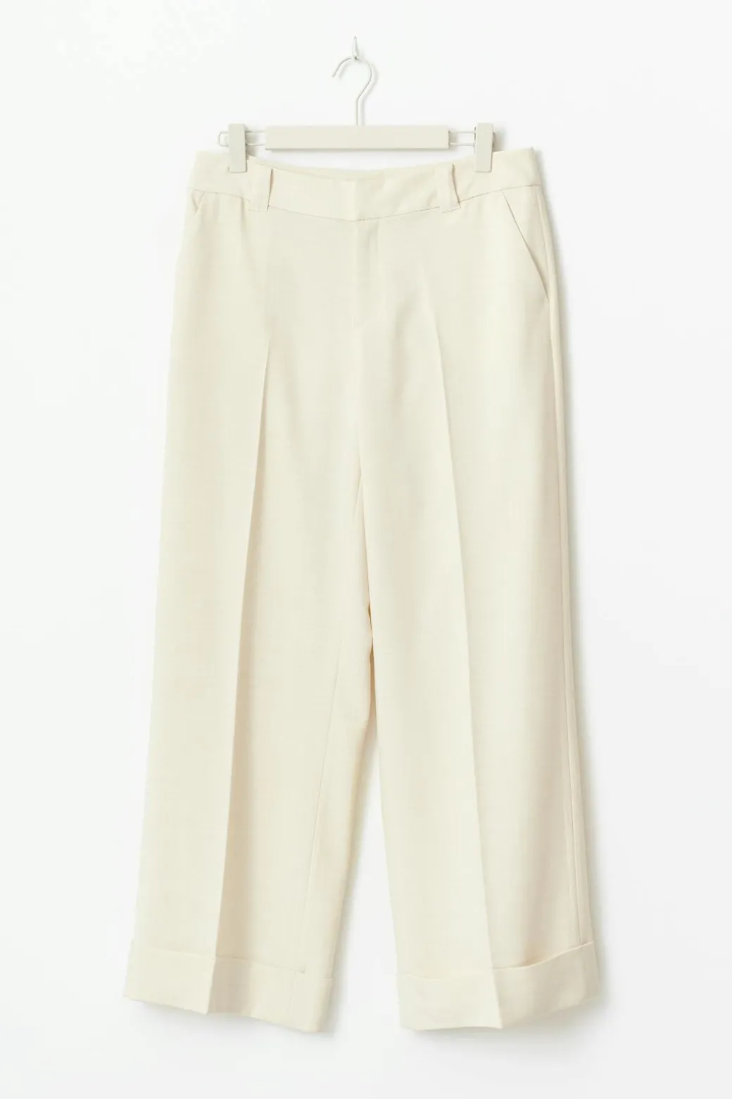 Mid waist wide trousers