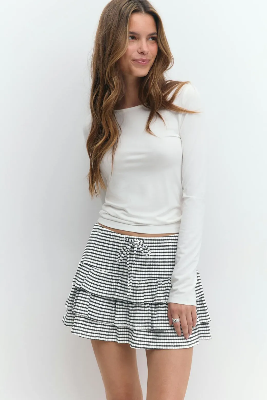 Mini frill skirt