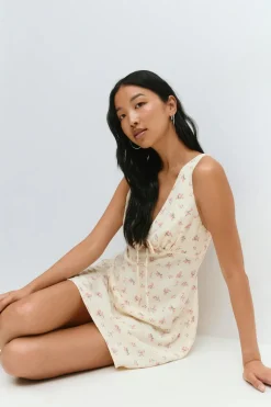 Mini slip dress