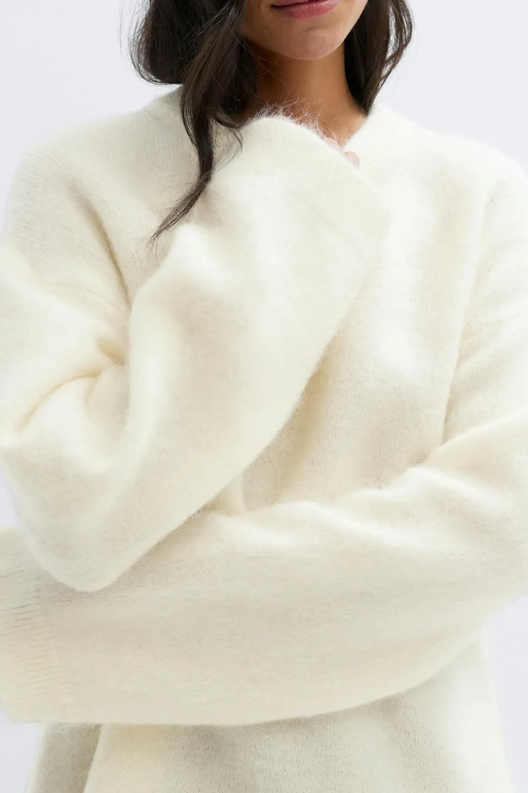 Mohair knitted sweater