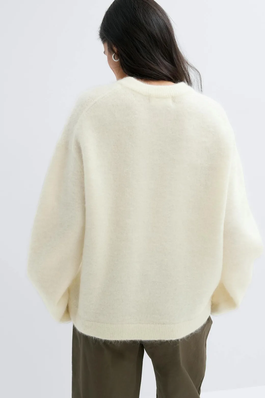 Mohair knitted sweater