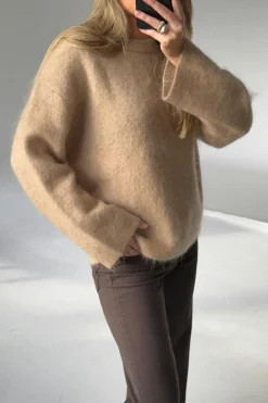 Mohair knitted sweater
