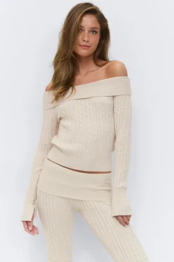 14+ off shoulder sweater