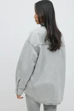 Oversize denim shirt
