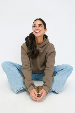 Oversized print hoodie