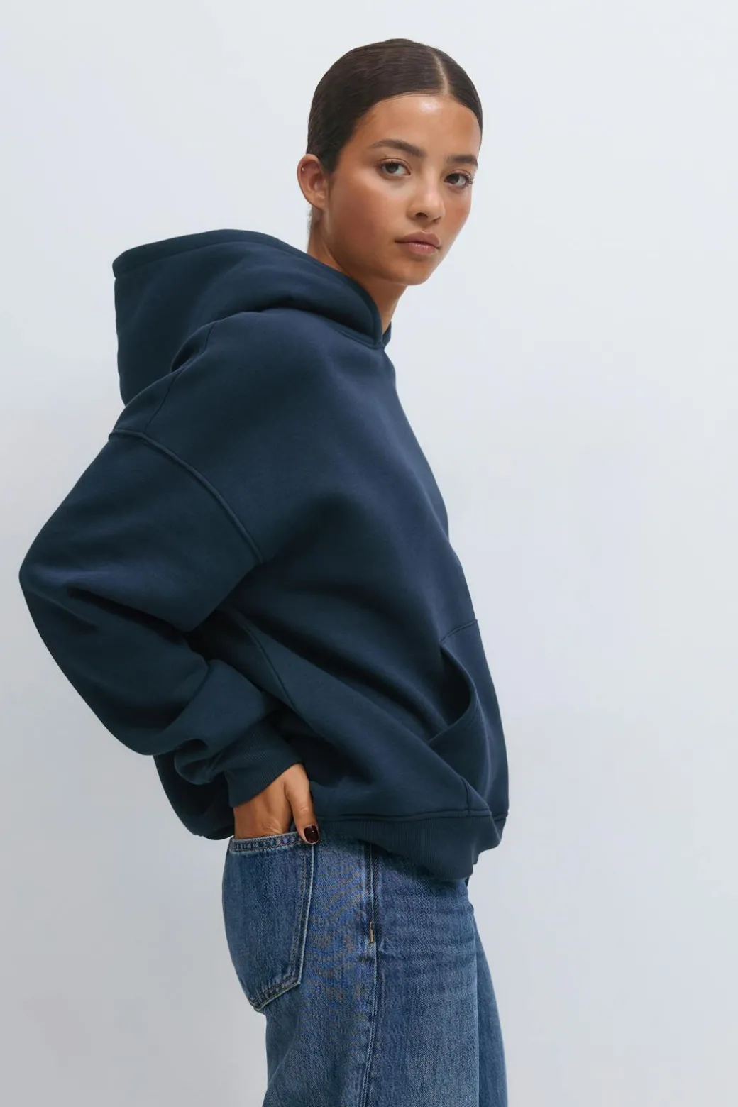 Oversized print hoodie