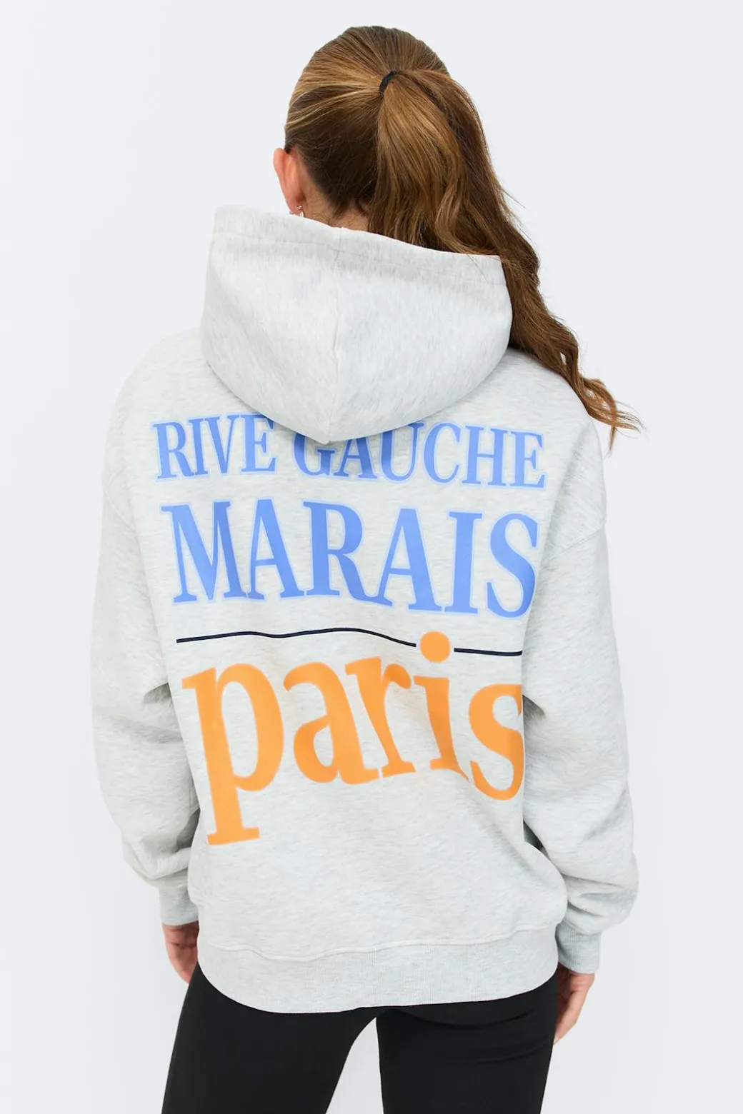 Oversized print hoodie