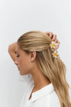 3-pack flower hair clip