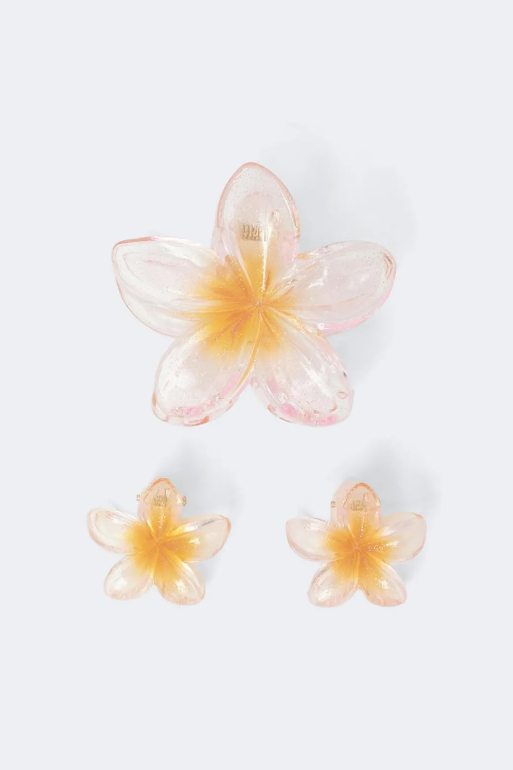 3-pack flower hair clip