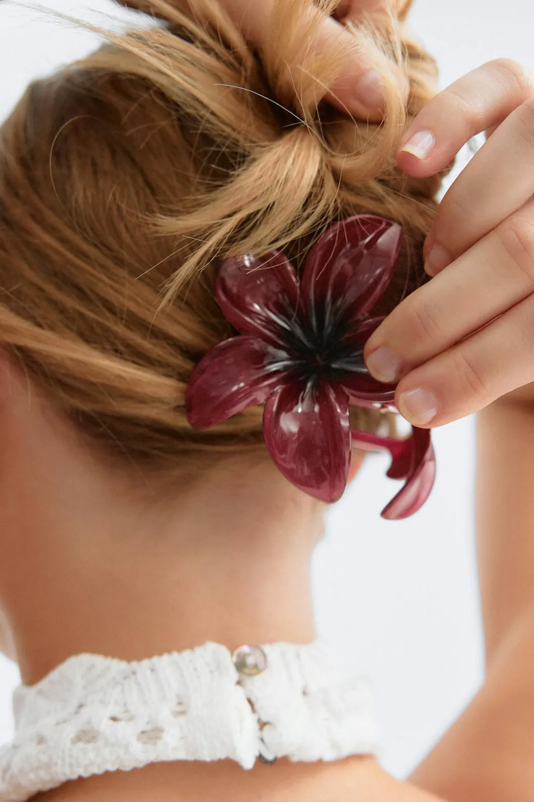 3-pack flower hair clip
