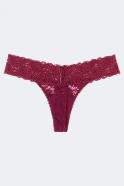 3-pack lace thong