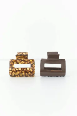 2-pack mini square hair clip