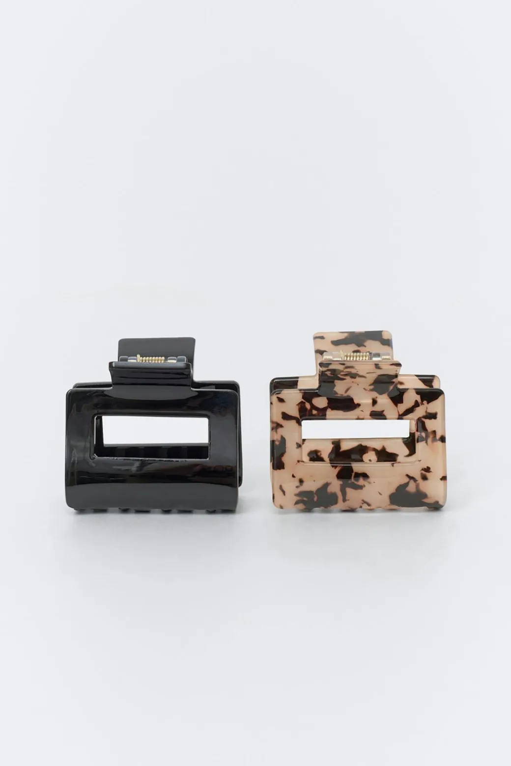 2-pack mini square hair clip