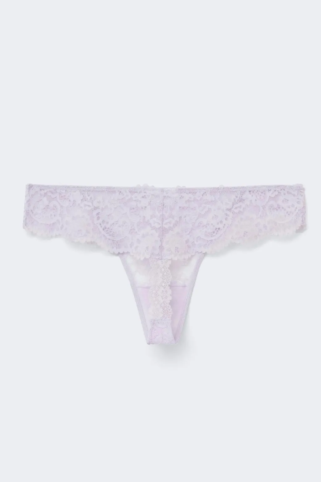 3-pack scallop lace thong