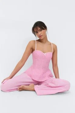 Peplum loungewear top