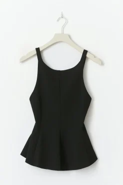 Peplum tie back top