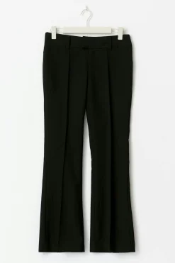 Petite low bootcut trousers