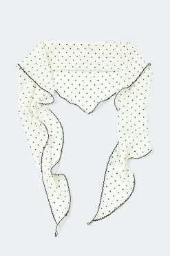 Picot edge hip scarf