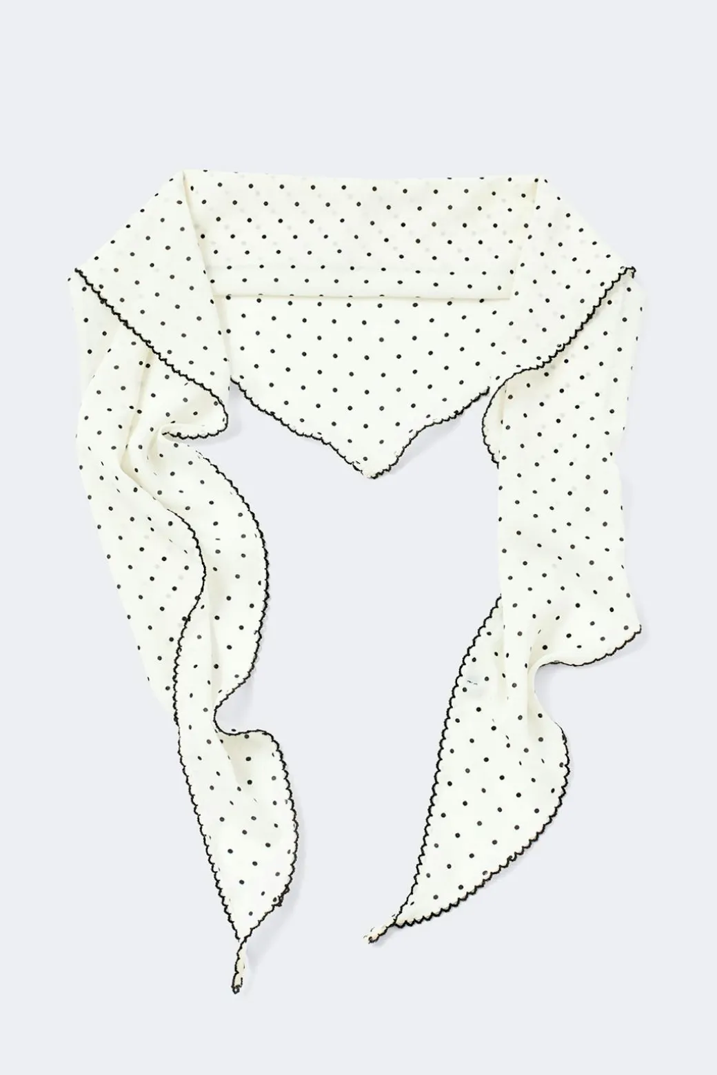 Picot edge hip scarf