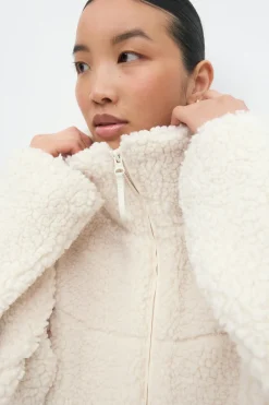 Pile zip jacket