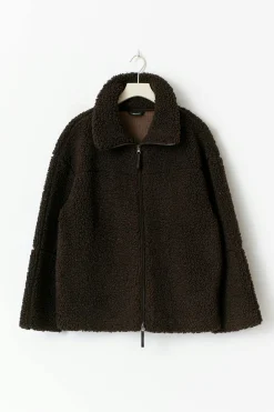 Pile zip jacket