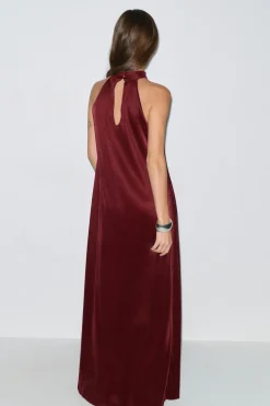 Pleated maxi dress