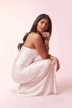 14+ prom satin dress