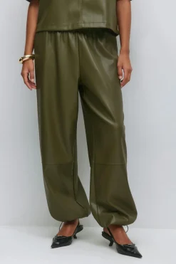 Pu balloon trousers